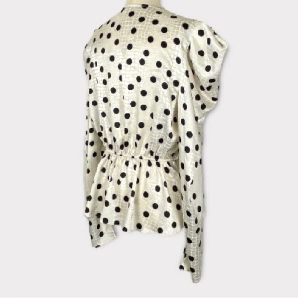 COPY - Polka Dot Satin Blouse